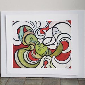 "Love Birds" an Original Abstract Print